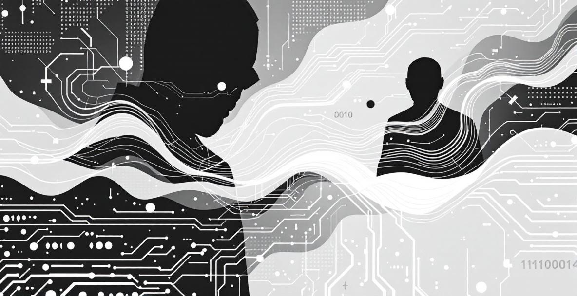 Visualisierung von Geldwäsche mit abstrahierten Geldscheinen und digitalen Elementen